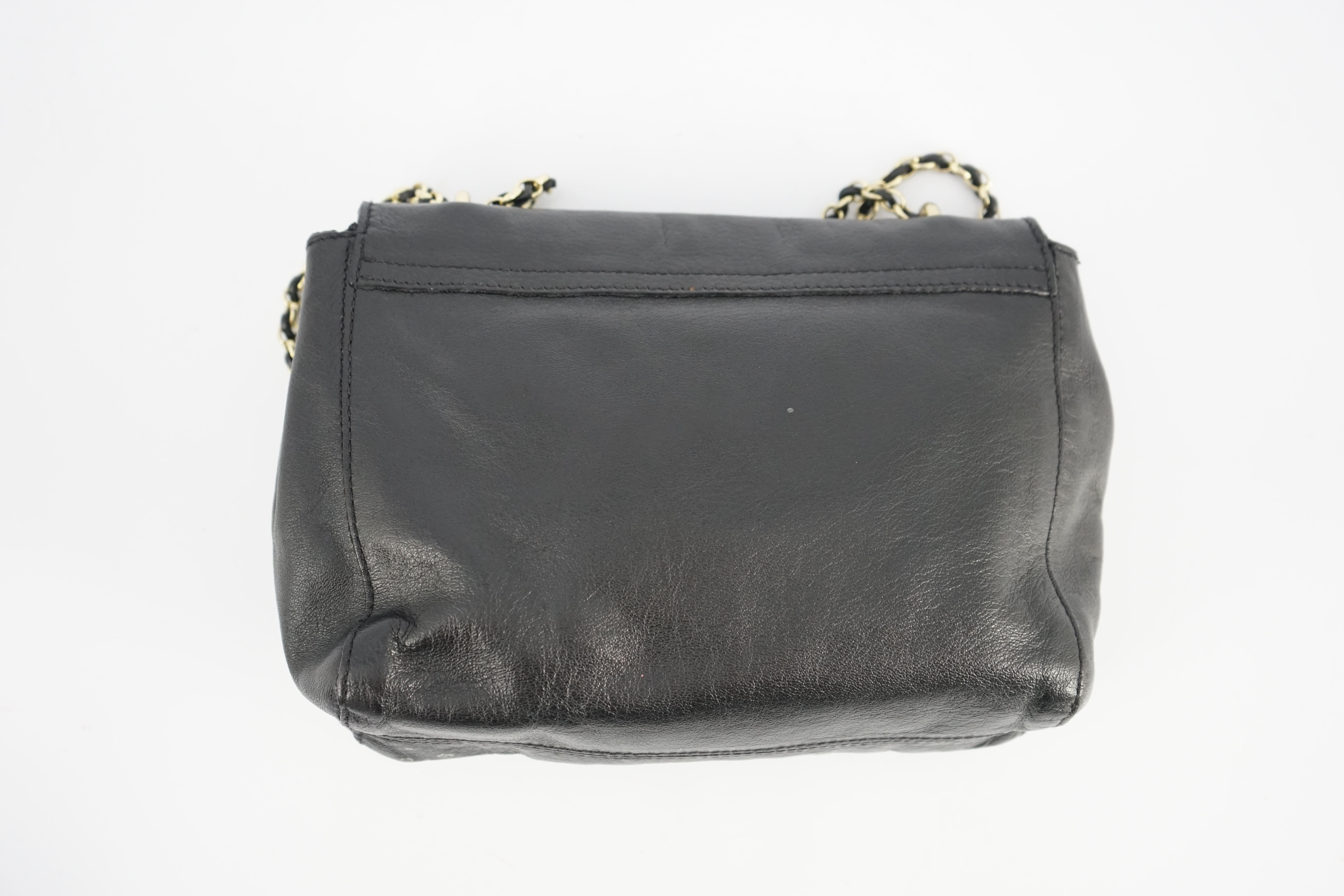 A Mulberry small Lily black leather handbag width 20cm, depth 6cm, height 14cm